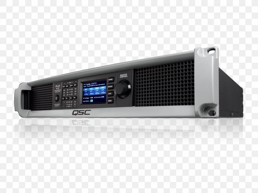 Audio Power Amplifier QSC PLD4.3 Electronics AV Receiver, PNG, 2048x1536px, Audio Power Amplifier, Amplifier, Audio Equipment, Audio Receiver, Av Receiver Download Free
