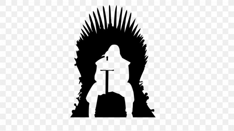 Game Of Thrones Silhouette Iron Throne Eddard Stark, PNG, 1024x576px, Game Of Thrones, Black, Black And White, Eddard Stark, Game Download Free