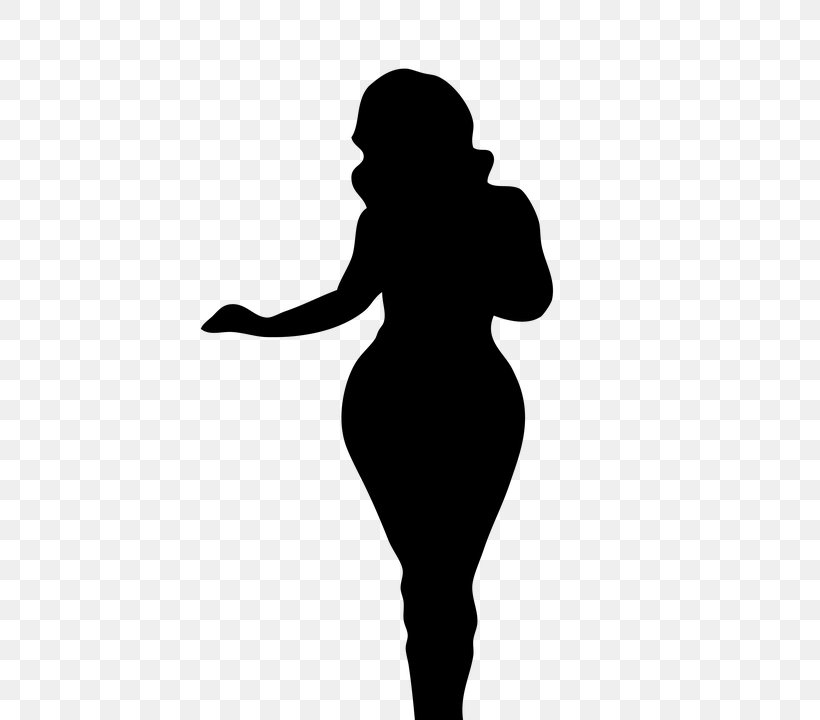 Woman Silhouette Female Body Shape Human Body, PNG, 540x720px, Woman, Arm, Black, Black And White, Drawing Download Free