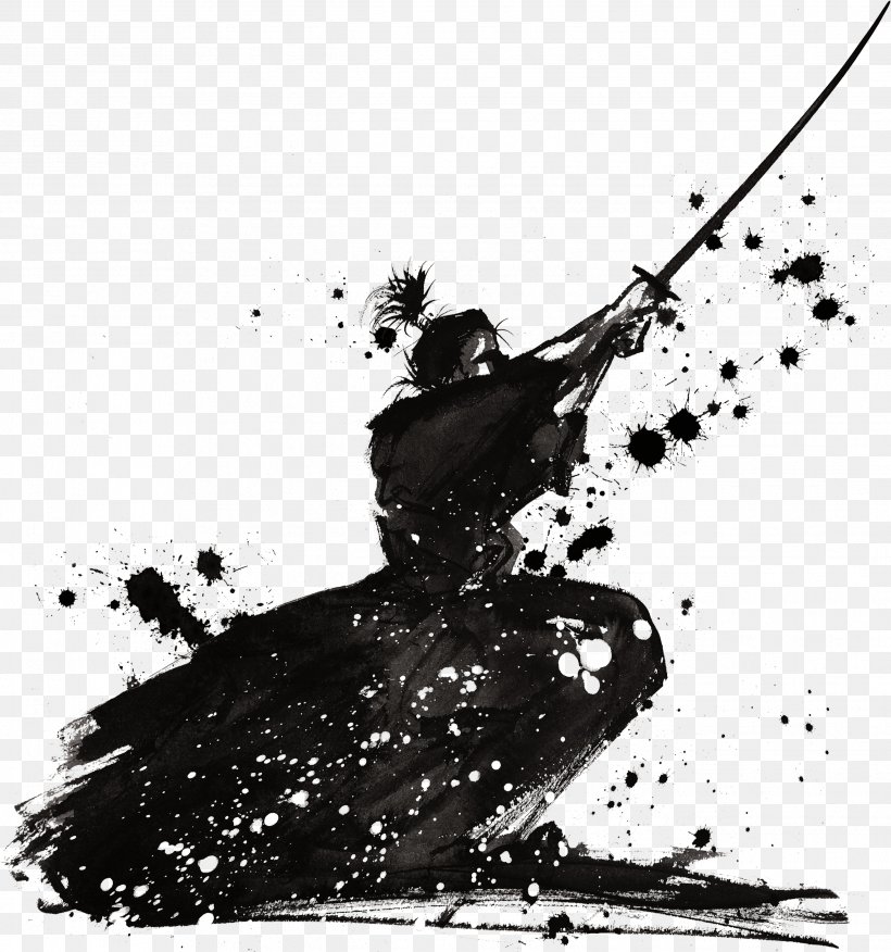 Samurai Icon, PNG, 2643x2825px, Samurai, Art, Black, Black And White, Bushi Download Free