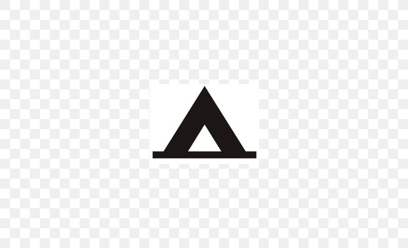 Triangle Product Design Logo Brand, PNG, 500x500px, Triangle, Area, Black, Black And White, Black M Download Free