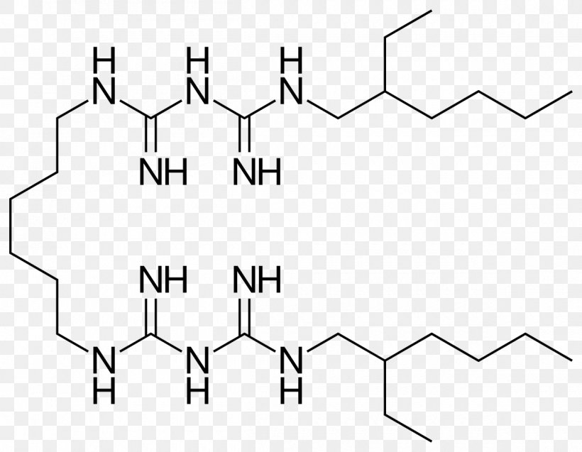 Biguanide Alexidine Antimicrobial Active Ingredient Chemical Synthesis, PNG, 1200x933px, Biguanide, Active Ingredient, Antimicrobial, Area, Black And White Download Free