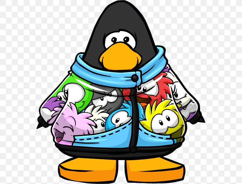 Club Penguin Hoodie T-shirt Clothing, PNG, 575x625px, Club Penguin, Artwork, Beak, Bird, Bluza Download Free