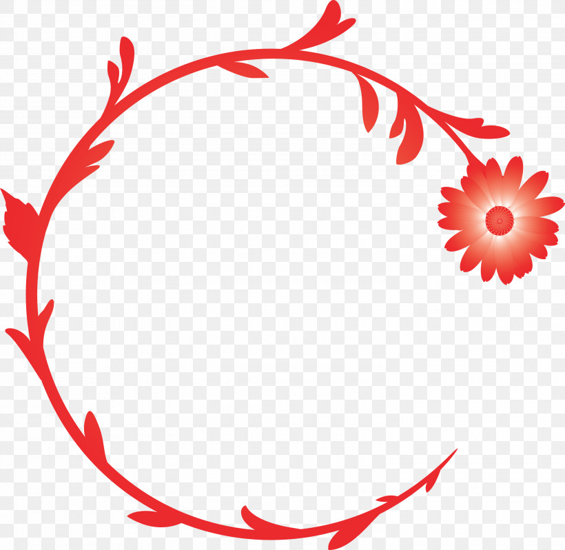 Decoration Frame Floral Frame Flower Frame, PNG, 3000x2920px, Decoration Frame, Circle, Floral Frame, Flower Frame, Red Download Free