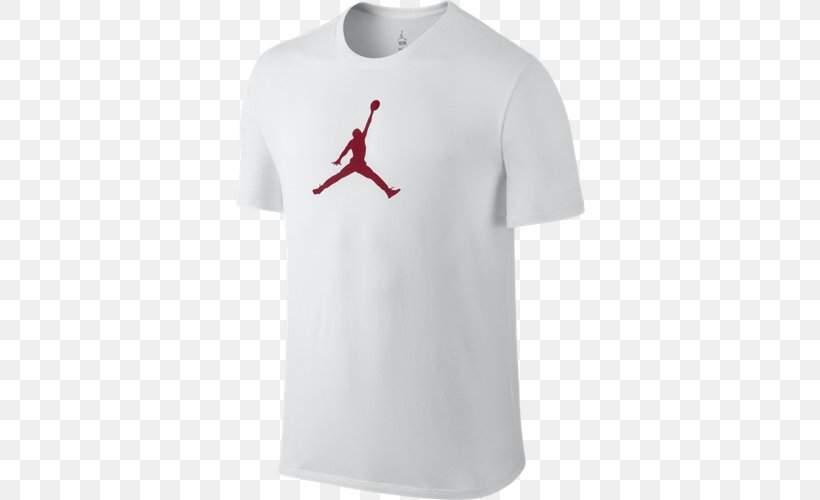 Jumpman T-shirt Air Jordan Nike, PNG, 500x500px, Jumpman, Active Shirt, Air Jordan, Clothing, Converse Download Free