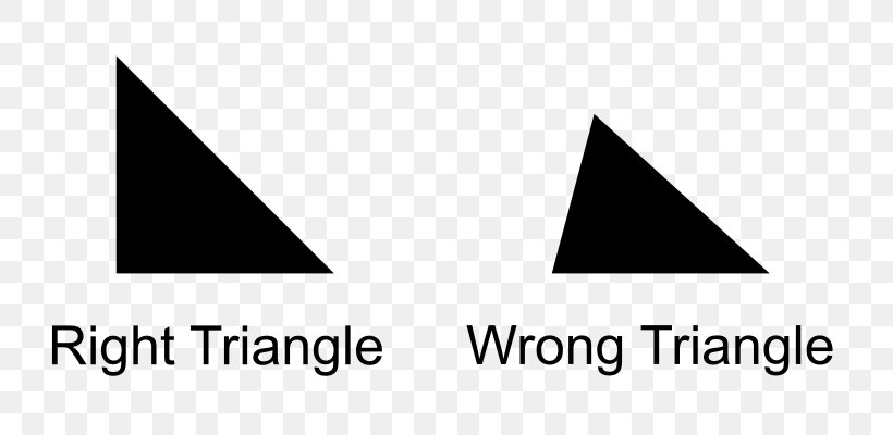 Special Right Triangle Right Angle, PNG, 800x400px, Triangle, Area, Black, Black And White, Brand Download Free