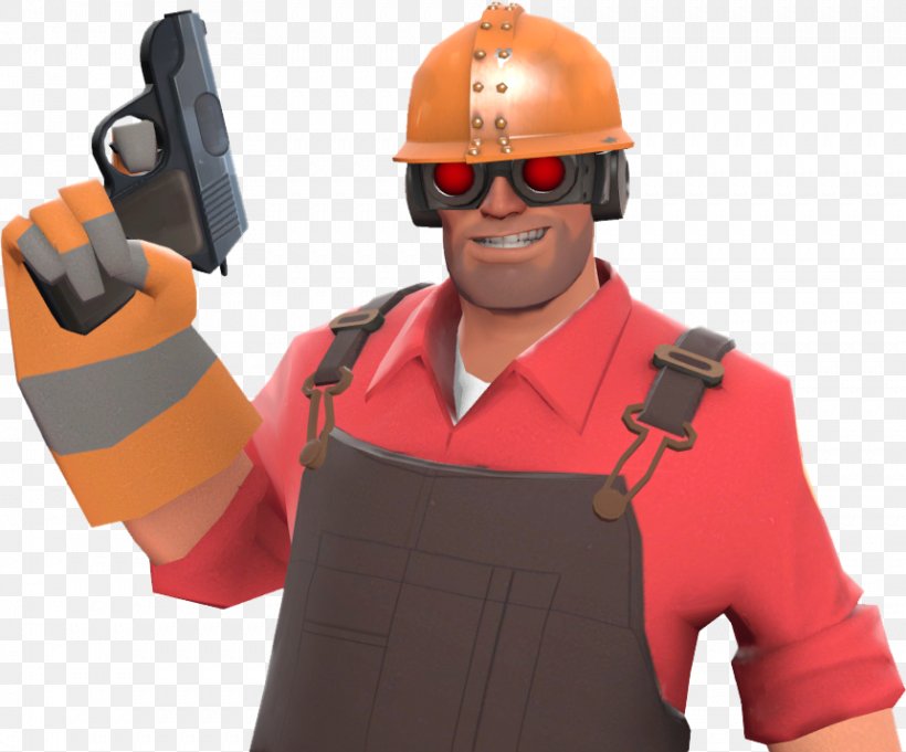 Team Fortress 2 Engineer Robot Hat Internet Bot, PNG, 861x716px, Team Fortress 2, Cap, Construction Foreman, Construction Worker, Engineer Download Free