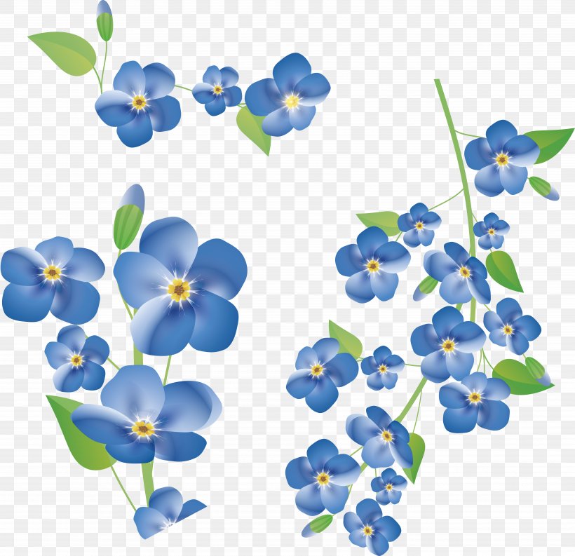 Flower Clip Art, PNG, 6905x6683px, Flower, Blue, Borage Family, Digital Image, Display Resolution Download Free