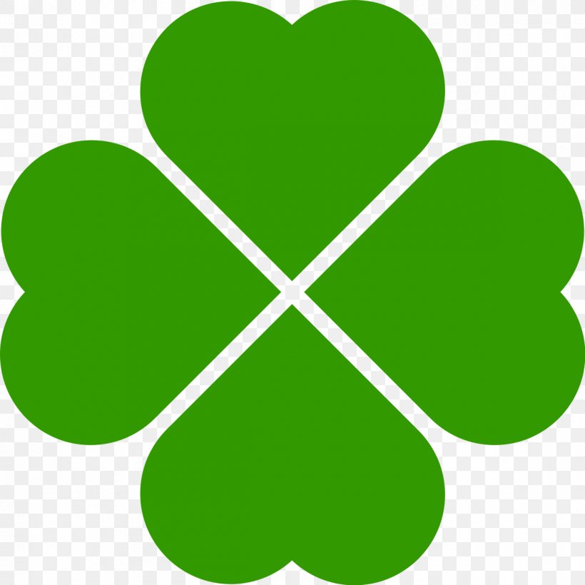 Four-leaf Clover Symbol Good Luck Charm Clip Art, PNG, 1200x1200px, Fourleaf Clover, Area, Clover, Flowering Plant, Good Luck Charm Download Free