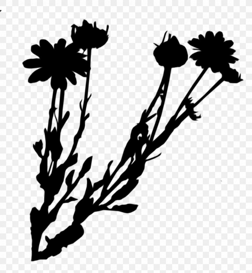 Leaf Clip Art Plant Stem Silhouette Flowering Plant, PNG, 858x931px, Leaf, Blackandwhite, Botany, Branch, Dandelion Download Free