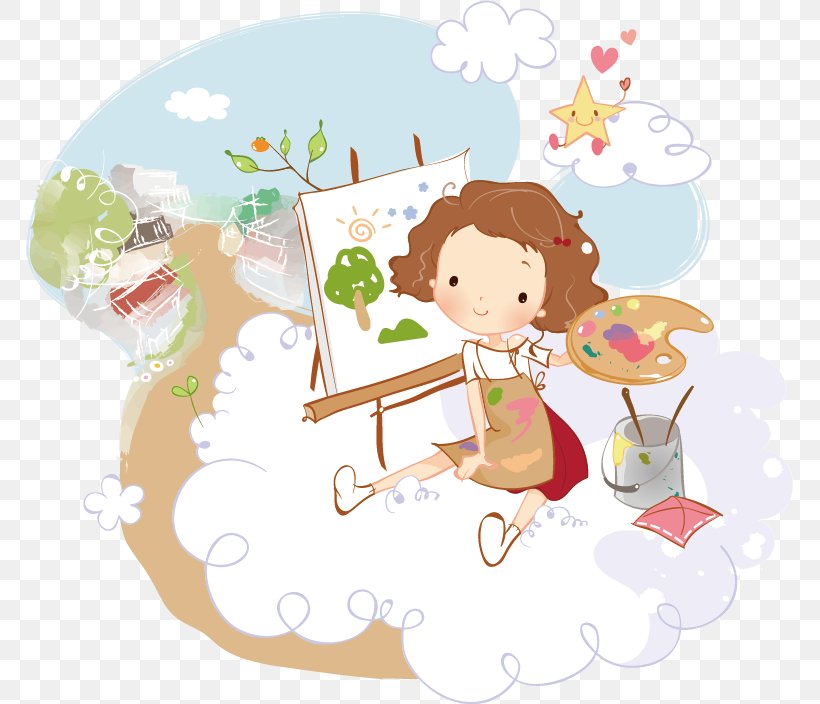 Painting Image Illustration Painter, PNG, 767x704px, Painting, Art, Cartoon, Child, Creativity Download Free