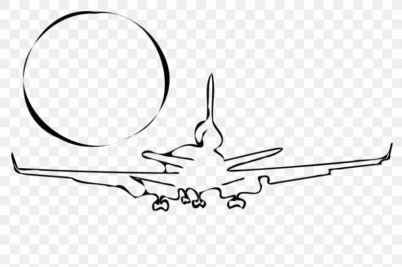 Airplane Clip Art, PNG, 1000x667px, Airplane, Area, Artwork, Black, Black And White Download Free