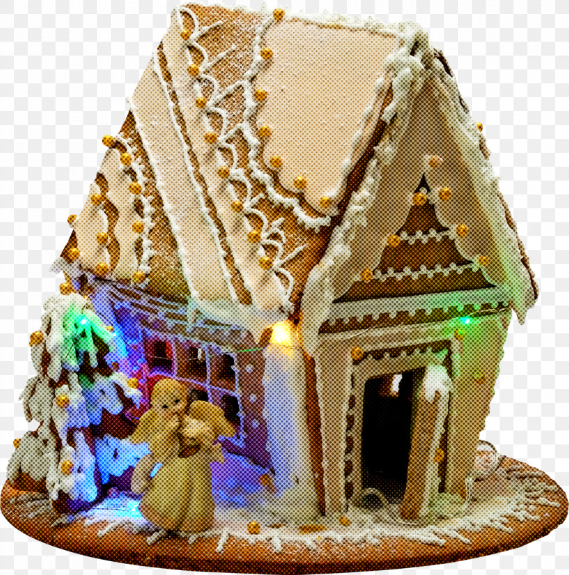 Christmas Decoration, PNG, 1267x1280px, Gingerbread House, Baked Goods, Christmas Decoration, Dessert, Figurine Download Free