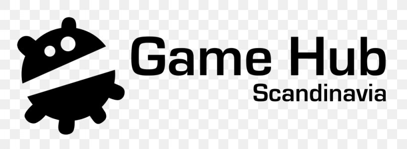 Logo Game Hub Denmark Nordic Game Video Game Industry, PNG, 1024x375px, Logo, Area, Black, Black And White, Brand Download Free