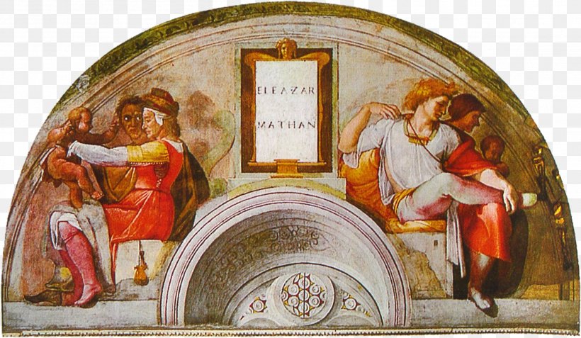 Sistine Chapel Ceiling The Last Judgement Lunette Painting