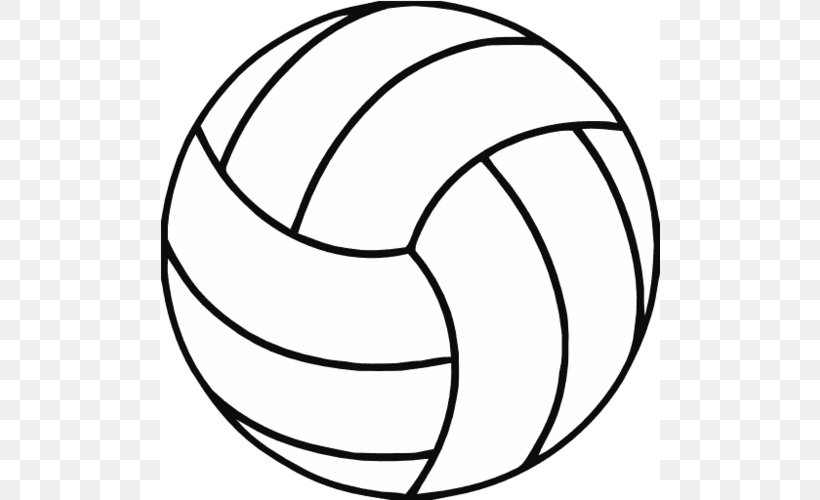 Volleyball Net Coloring Book Clip Art, PNG, 500x500px, Volleyball, Area, Ball, Black And White, Coloring Book Download Free