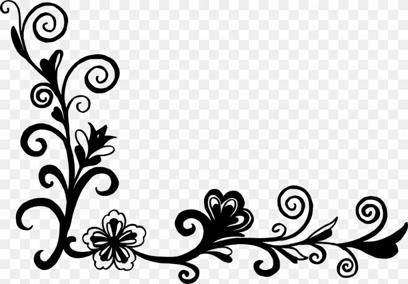 Flower Floral Design Black And White Clip Art, PNG, 1024x712px, Flower, Art, Artwork, Black, Black And White Download Free