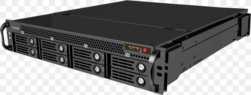 Disk Array IP Camera Network Video Recorder 19-inch Rack Closed-circuit Television, PNG, 3409x1293px, 19inch Rack, Disk Array, Audio, Audio Receiver, Camera Download Free
