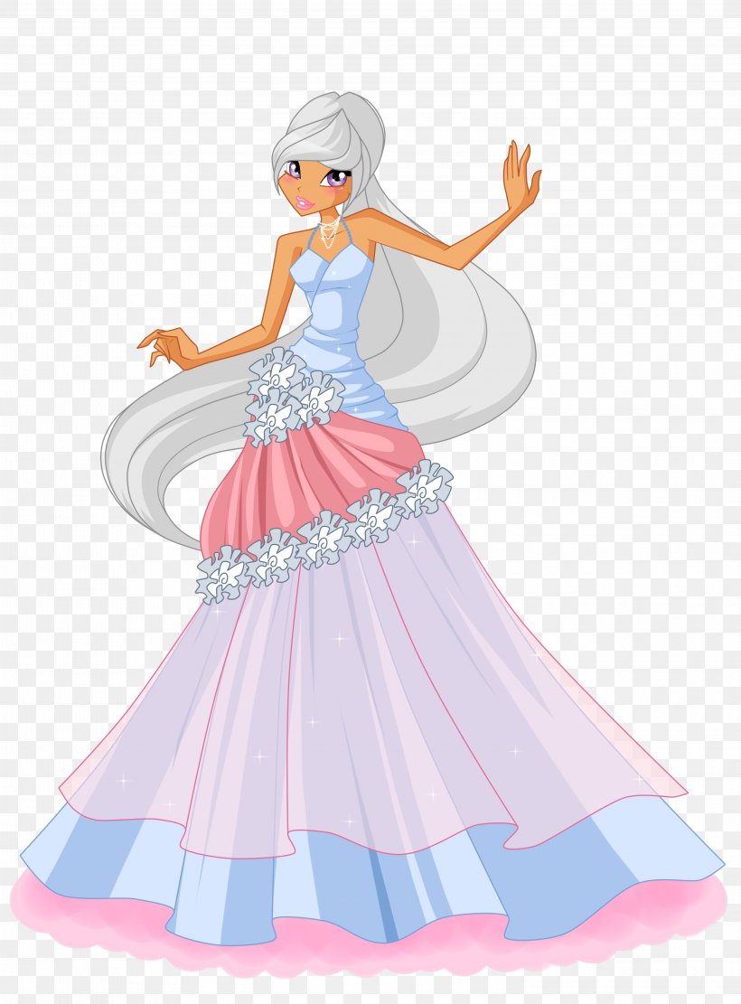 Ball Gown Dress Tecna, PNG, 2950x4000px, Watercolor, Cartoon, Flower, Frame, Heart Download Free