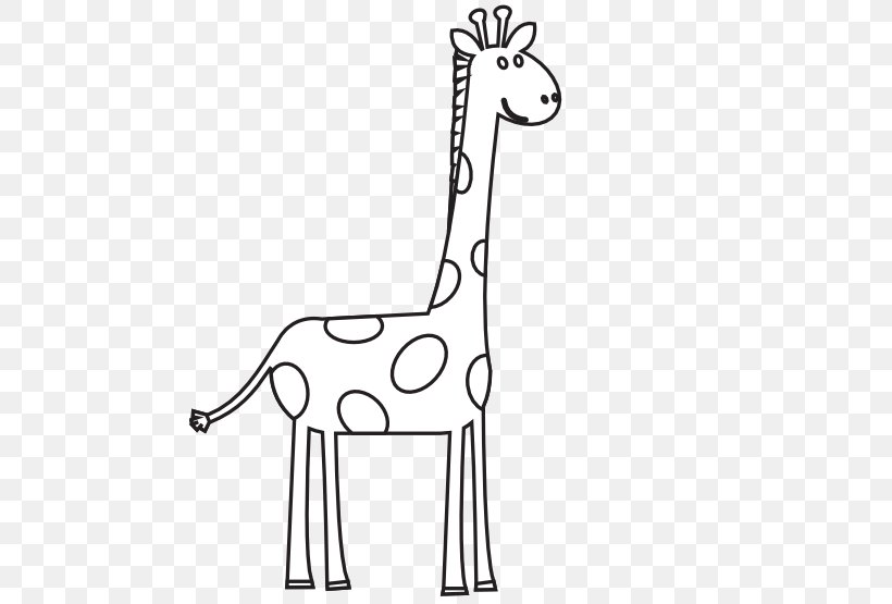 Giraffe Free Content Clip Art, PNG, 555x555px, Giraffe, Animal Figure, Area, Black, Black And White Download Free