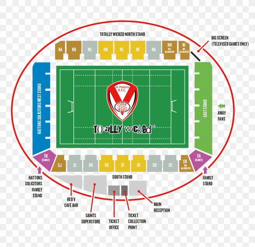 Totally Wicked Stadium St Helens R.F.C. Halliwell Jones Stadium Warrington Wolves, PNG, 1000x969px, Totally Wicked Stadium, Aircraft Seat Map, Area, Arena, Arrowhead Stadium Download Free