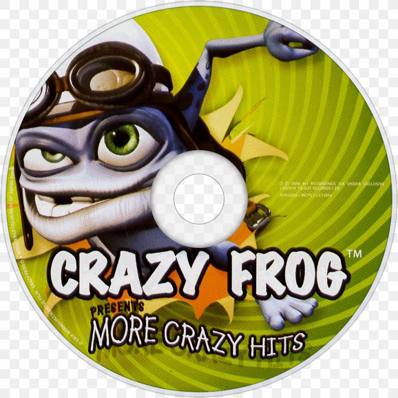 Crazy Frog Presents Crazy Hits Crazy Frog Presents More Crazy Hits Crazy Frog In The House Album, PNG, 1000x1000px, Watercolor, Cartoon, Flower, Frame, Heart Download Free
