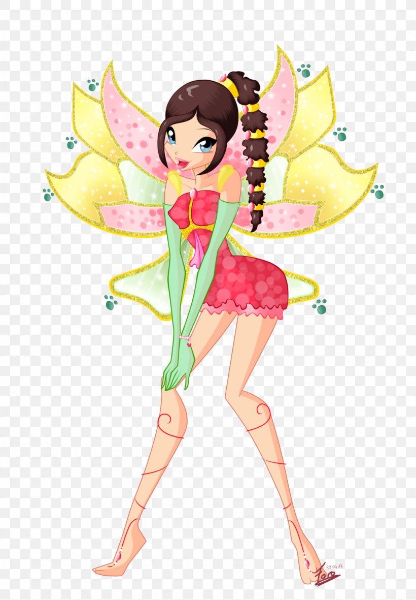 Fairy Barbie Fashion Illustration Cartoon, PNG, 1024x1476px, Watercolor, Cartoon, Flower, Frame, Heart Download Free