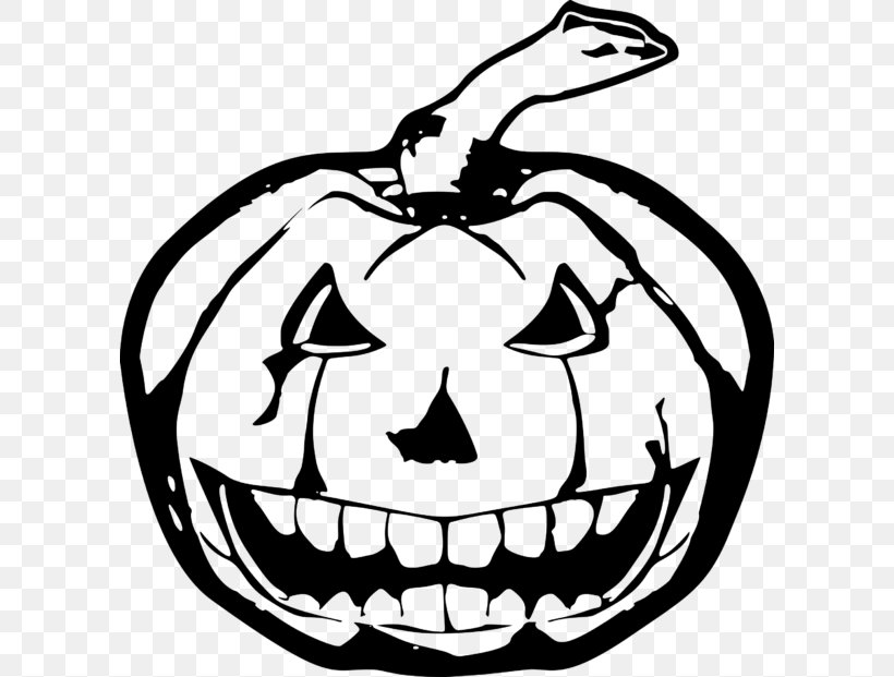 Pumpkin, PNG, 600x621px, White, Black, Blackandwhite, Calabaza, Eye Download Free