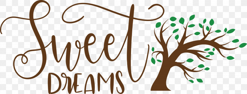 Sweet Dreams Dream, PNG, 2999x1146px, Sweet Dreams, Branching, Calligraphy, Dream, Flower Download Free