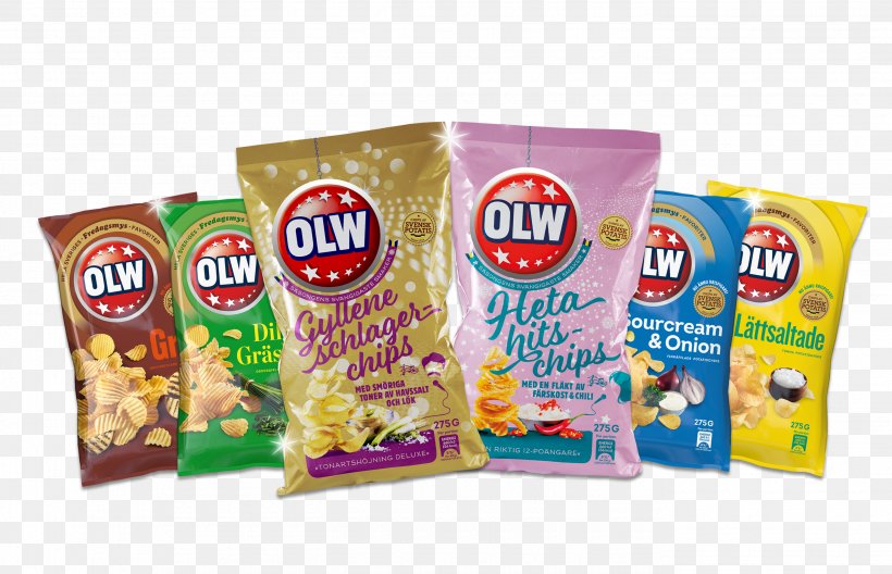 Melodifestivalen 2018 OLW Junk Food Potato Chip Sweden, PNG, 2750x1772px, Melodifestivalen 2018, Breakfast Cereal, Chips, Commodity, Convenience Food Download Free