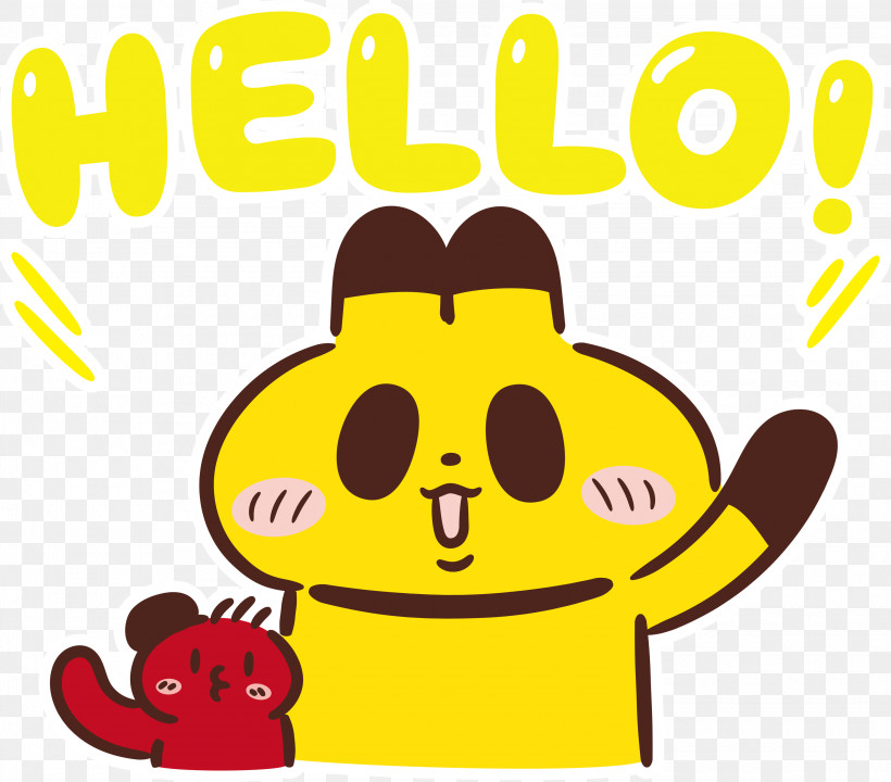 Hello Emoji, PNG, 3000x2635px, Hello, Arrow, Bread, Cartoon, Emoji Download Free