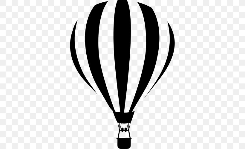 Hot Air Balloon Silhouette Clip Art, PNG, 351x500px, Hot Air Balloon, Balloon, Black And White, Drawing, Gas Balloon Download Free