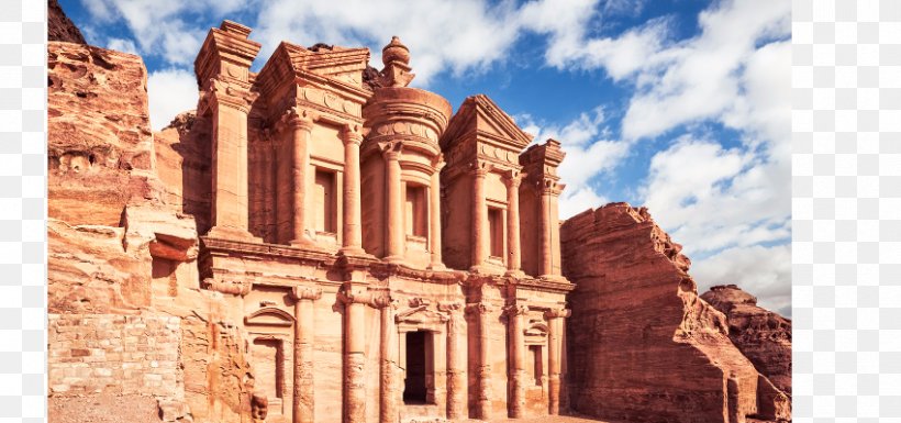 Petra Wadi Musa Dead Sea Package Tour Tourism, PNG, 850x400px, Petra, Amman, Ancient History, Archaeological Site, Building Download Free