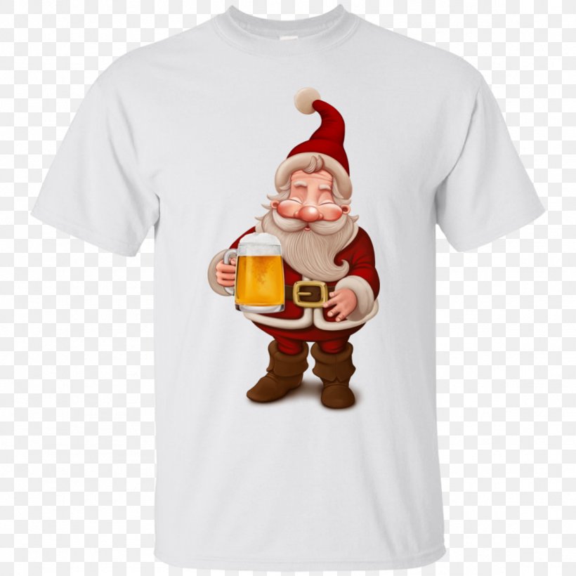 T-shirt Beer Santa Claus Greeting & Note Cards Stock Photography, PNG, 1155x1155px, Tshirt, Beer, Bluza, Christmas, Christmas Ornament Download Free