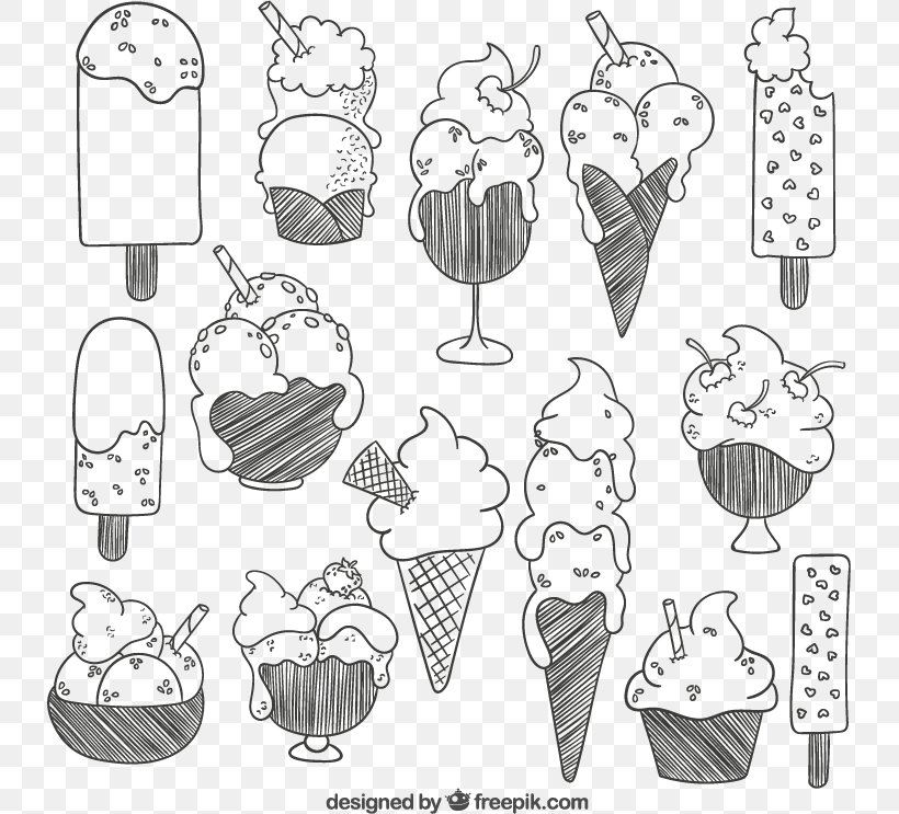 Ice Cream Drawing Euclidean Vector Painting, PNG, 733x743px, Watercolor, Cartoon, Flower, Frame, Heart Download Free