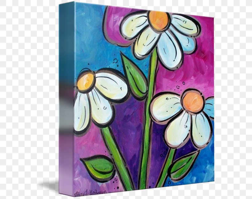 Common Daisy Art Painting Flower Imagekind, PNG, 591x650px, Common Daisy, Acrylic Paint, Art, Artwork, Canvas Download Free