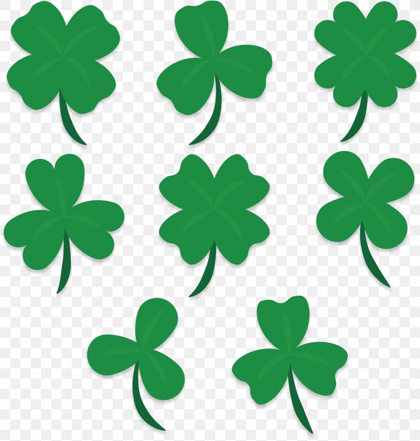 Four-leaf Clover Euclidean Vector Shamrock, PNG, 1411x1484px, Clover, Fourleaf Clover, Grass, Green, Leaf Download Free