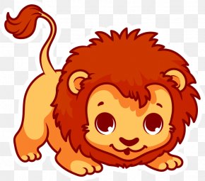 Vector Lion Cub - Lion Cartoon Clip Art PNG
