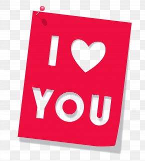 I Love You - Love Heart Clip Art PNG