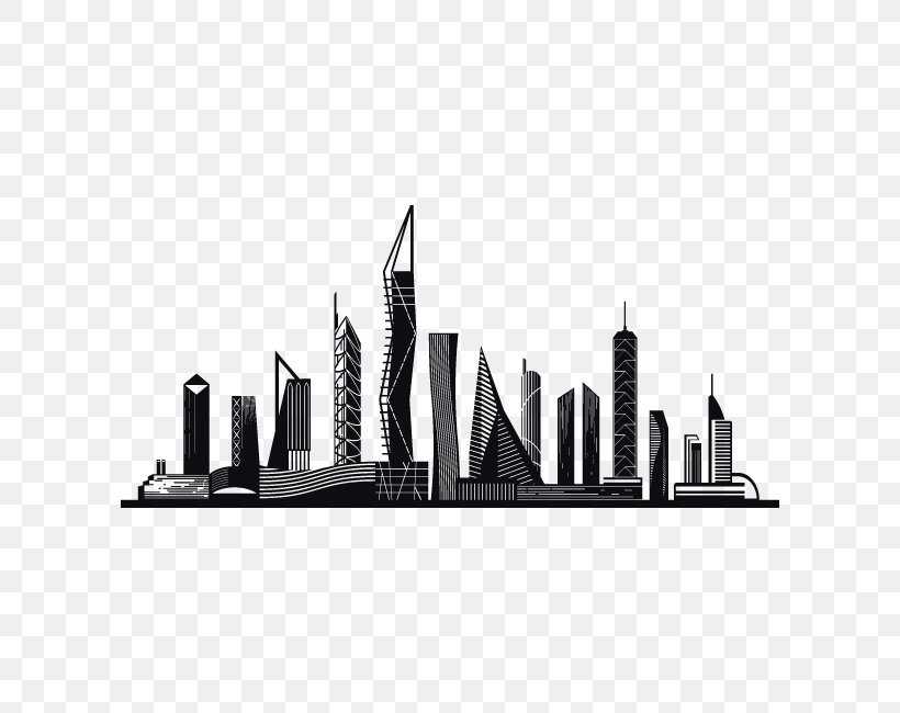 Skyline City, PNG, 650x650px, Guangzhou, Architecture, Blackandwhite, Building, China Download Free