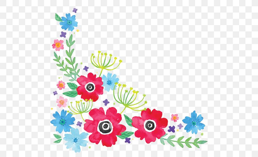 Flower Garland Watercolor Painting Clip Art, PNG, 500x500px, Flower, Area, Art, Chrysanths, Cut Flowers Download Free