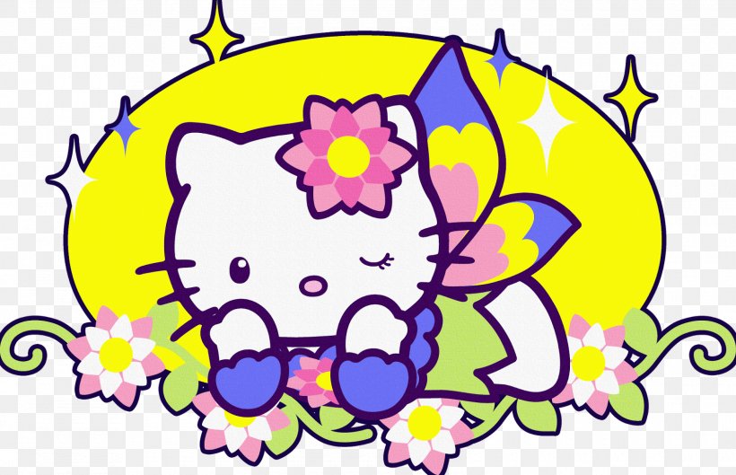 Hello Kitty Sticker Coloring Book Decal Image, PNG, 1600x1033px, Watercolor, Cartoon, Flower, Frame, Heart Download Free