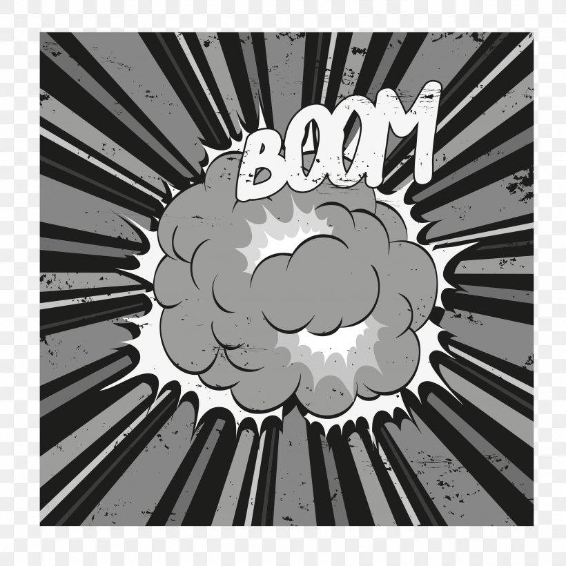Cartoon Comics Speech Balloon Explosion, PNG, 3333x3333px, Watercolor, Cartoon, Flower, Frame, Heart Download Free