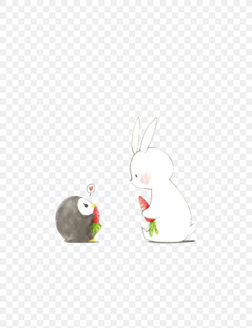 Easter Bunny Rabbit Cartoon Illustration, PNG, 600x1066px, Easter Bunny, Beak, Bird, Branch, Cartoon Download Free