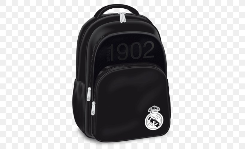 Real Madrid C.F. Backpack School Tasche, PNG, 500x500px, Real Madrid Cf, Backpack, Bag, Black, Brand Download Free