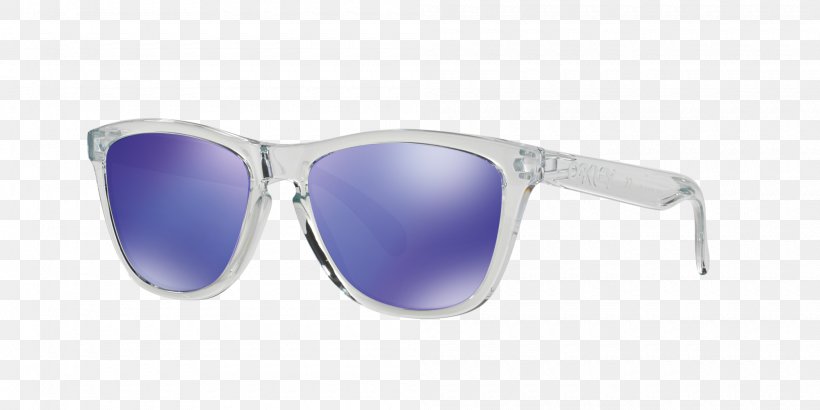 Sunglasses Oakley, Inc. Oakley Frogskins Violet Lens, PNG, 2000x1000px, Sunglasses, Azure, Blue, Clothing Accessories, Eyewear Download Free
