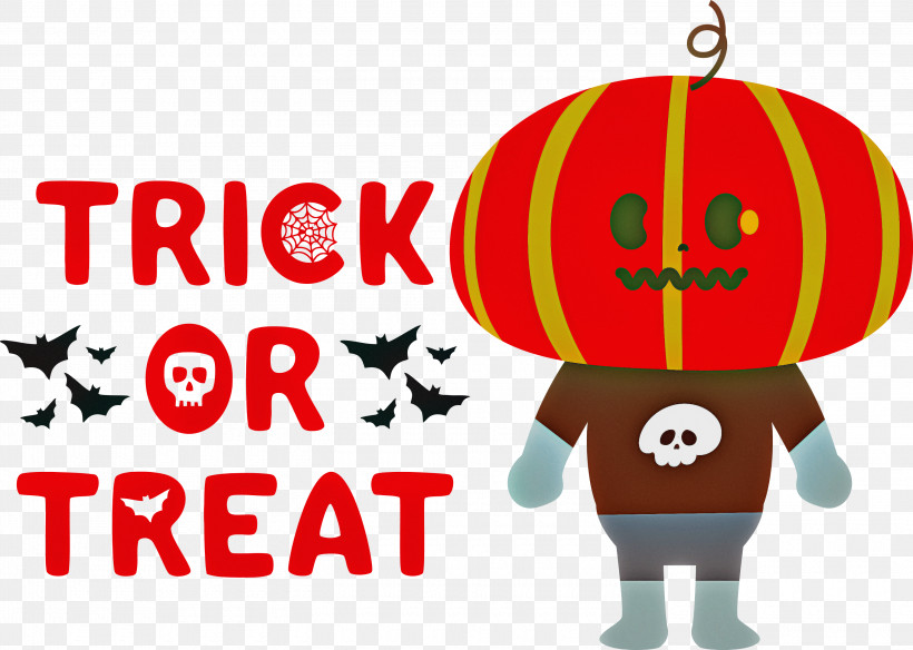 Trick Or Treat Halloween Trick-or-treating, PNG, 3000x2139px, Trick Or Treat, Cartoon, Halloween, Logo, M Download Free