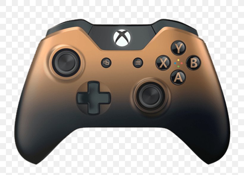 Xbox One Controller Microsoft Xbox One Wireless Controller Game Controllers Middle-earth: Shadow Of Mordor, PNG, 786x587px, Xbox One Controller, All Xbox Accessory, Copper, Dpad, F1 2017 Download Free