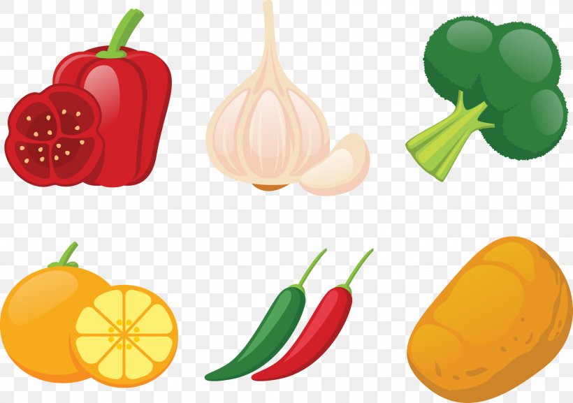 Bell Pepper Winter Squash Vegetable Illustration, PNG, 2090x1471px, Bell Pepper, Capsicum Annuum, Diet Food, Food, Fruit Download Free