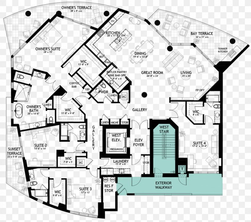 Floor Plan Penthouse Apartment Condominium, PNG, 1000x886px, Floor Plan, Apartment, Area, Bathroom, Condominium Download Free